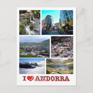 Cartão Postal Andorra - Eu Amo -