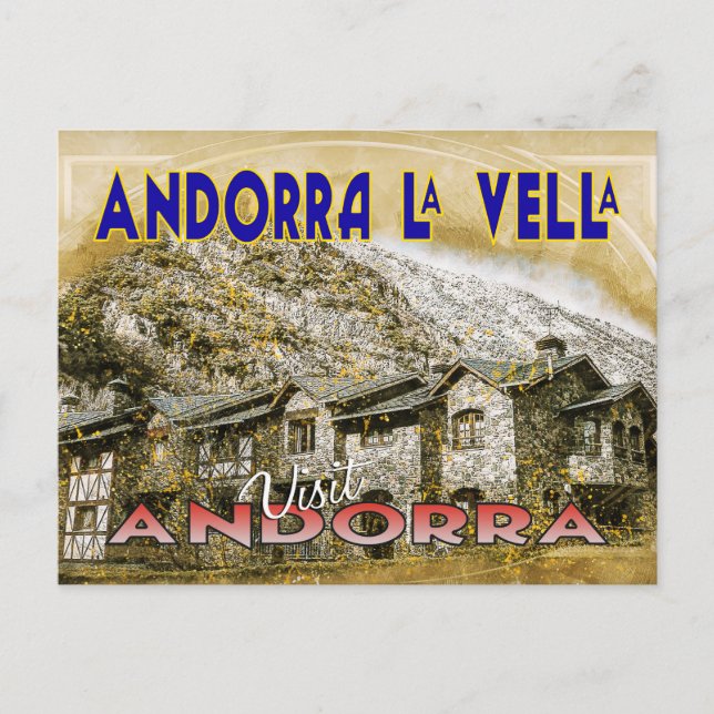Cartão Postal Andorra La Vella (Frente)
