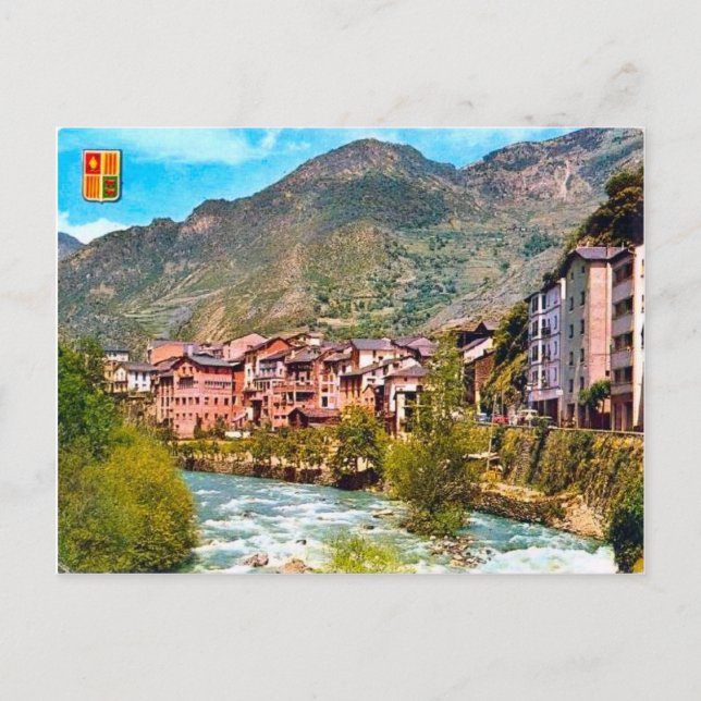 Cartão Postal ANDORRA Santo Julia de Loria (Frente)