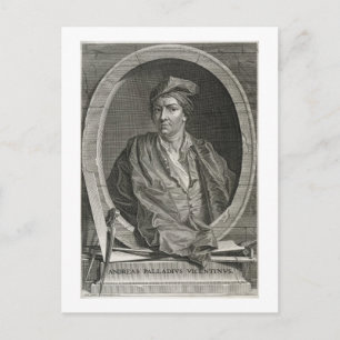 Cartão Postal Andrea Palladio (1508-80) gravada por Bernard Pica