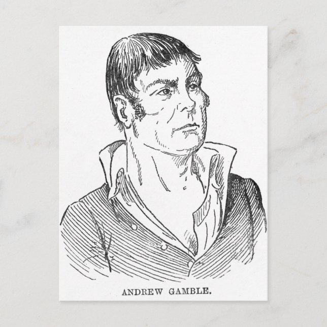 Cartão Postal Andrew Gamble (Frente)