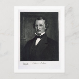 Cartão Postal Andrew Johnson (1808-75), 17º Presidente da ONU
