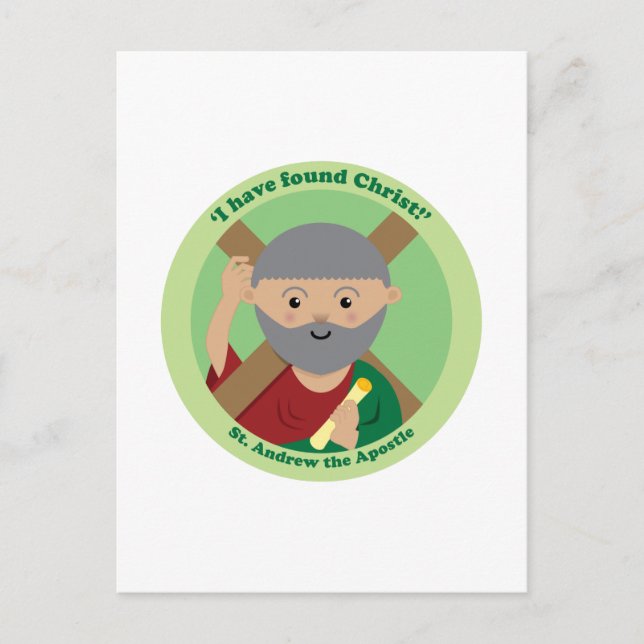 Cartão Postal Andrew, o Apostle (Frente)