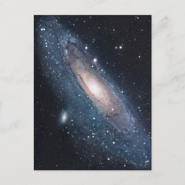 Cartão Postal andromeda galáxia Via Látea cosmos universo (Frente)
