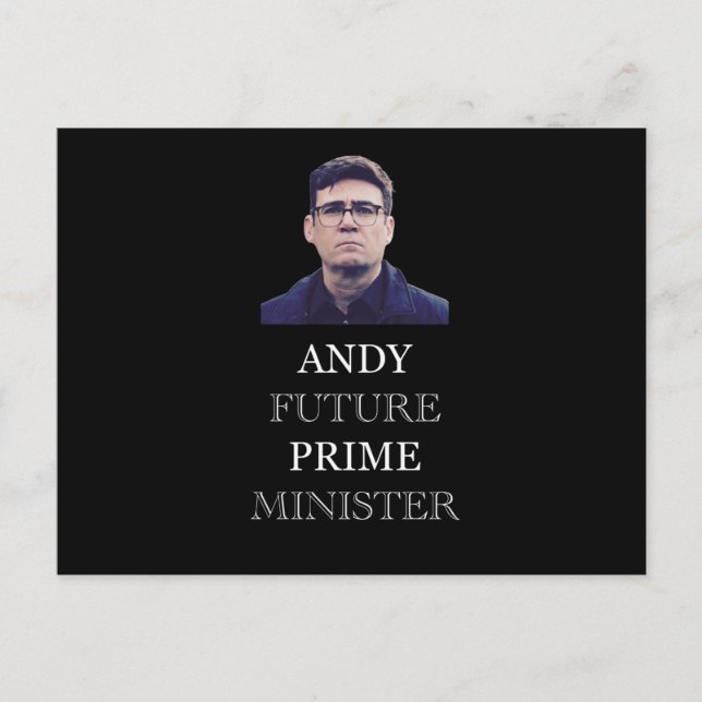 Cartão Postal Andy Future Prime Minister - Andy Burnham (Frente)