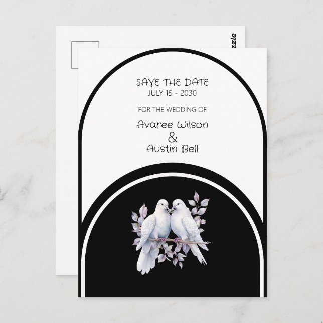 Cartão Postal Anéis Anéis Negros e Brancos Arrancados (Frente/Verso)