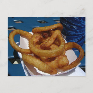 Cartão Postal Anéis de Cebola Fritos
