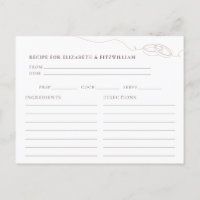 Anéis de Noiva Rosados Pedido de Receita de Chá de