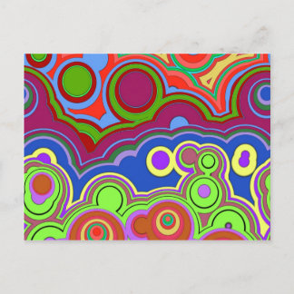 Cartão Postal anéis hippie retrorreflectores brilhantes