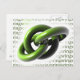 Cartão Postal Anéis Verdes (Frente/Verso)