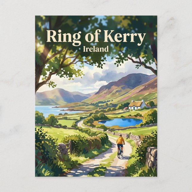 Cartão Postal Anel de Kerry Irlanda (Frente)