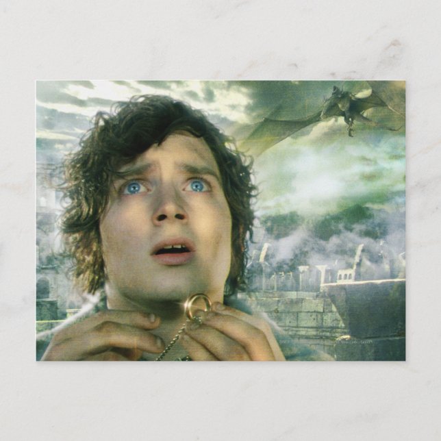 Cartão Postal Anel de retenção FRODO™ assustado (Frente)
