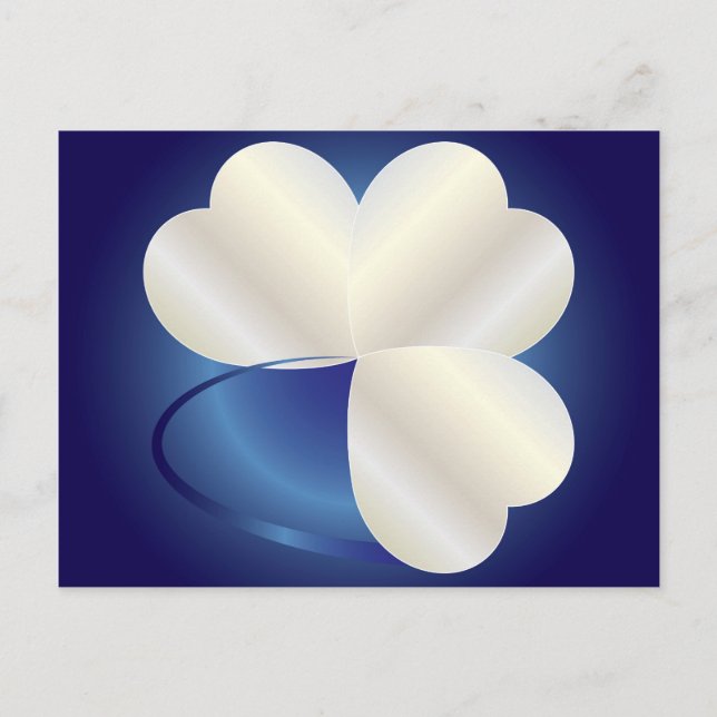 Cartão Postal Anel de três corações (Frente)