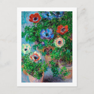 Cartão Postal Anêmona, Monet