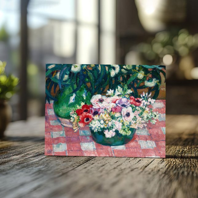 Cartão Postal Anémones | Theo van Ryszard selberghe (Criador carregado)