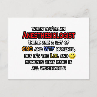 Cartão Postal Anestesiologista... OMG WTF LOL