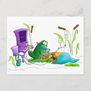 Cartão Postal Anesthesia Doctor Frog
