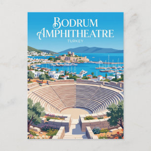 Cartão Postal Anfiteatro de Bodrum Turquia