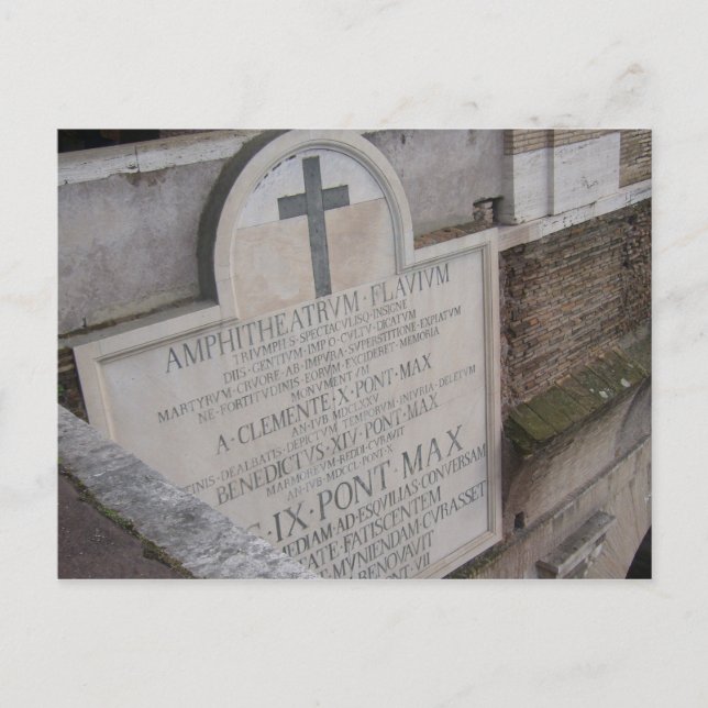 Cartão Postal anfiteatro flaviano (Frente)