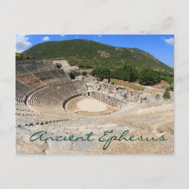 Cartão Postal Anfiteatro no Éfeso antigo - Turquia moderna