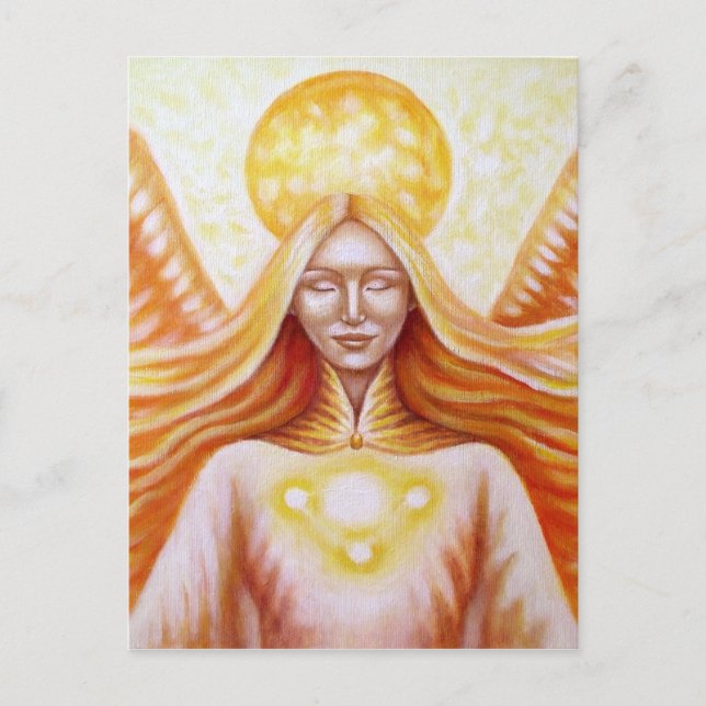 Cartão Postal Ange solaire 01 (détail) (Frente)