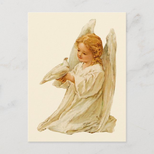 Cartão Postal Angel e Dove (Frente)