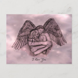 Cartão Postal Angel Eros no Amor, eu te amo