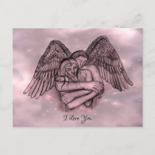 Cartão Postal Angel Eros no Amor, eu te amo