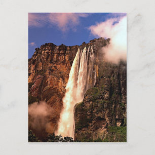 Cartão Postal Angel Falls em Auyan Tepui, Venezuela