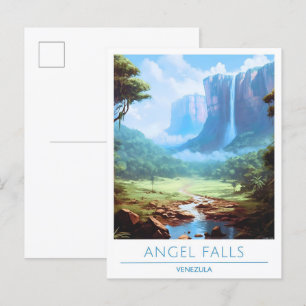 Cartão Postal Angel Falls Venezuela Viagem