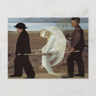 Cartão postal angel ferido