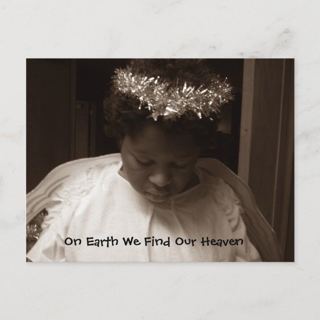 Cartão Postal Angel on Earth (Frente)