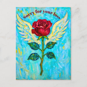 Cartão Postal Angel Rose simpatia 