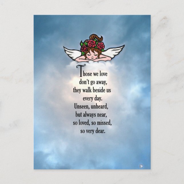 Cartão Postal Angel "Tão Amado" (Frente)