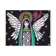 Angel Virgin de Guadalupe Art por Heather Galler