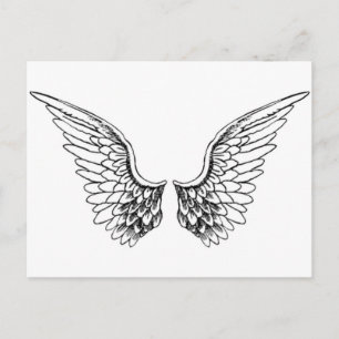 Cartão Postal Angel Wings