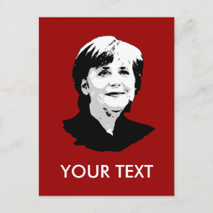 Cartão Postal Angela Merkel