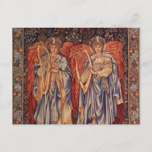 Cartão Postal Angeli Laudantes por Sir Edward Coley Burne Jones