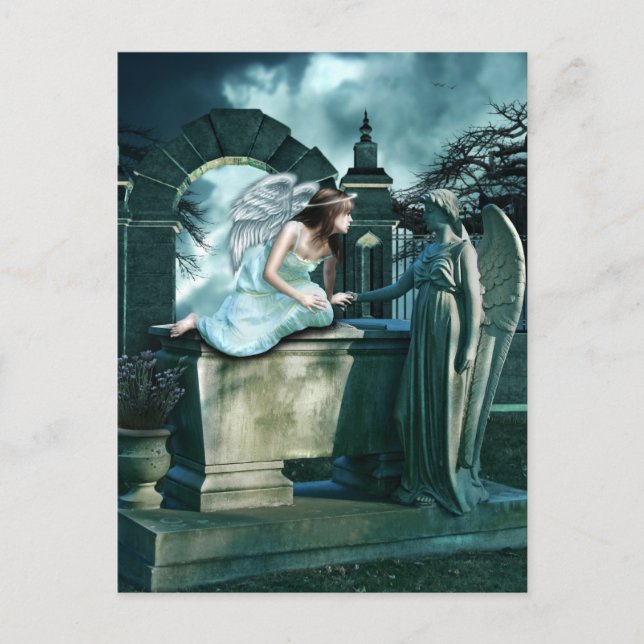 Cartão postal Angelic Curiosity (Frente)