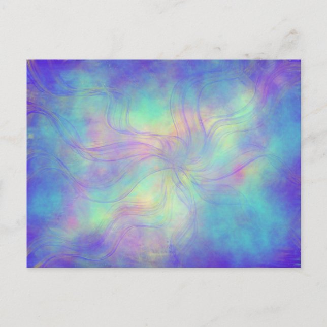 Cartão Postal Angelic Presence Modern Christian Profetic Art (Frente)