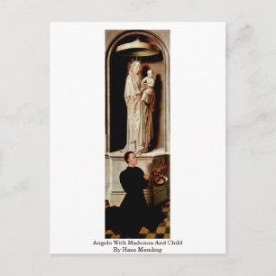 Cartão Postal Angelo Com Madonna E Criança Por Hans Memling