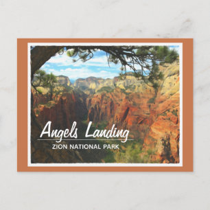 Cartão Postal Angels Landing no Parque Nacional do Zion