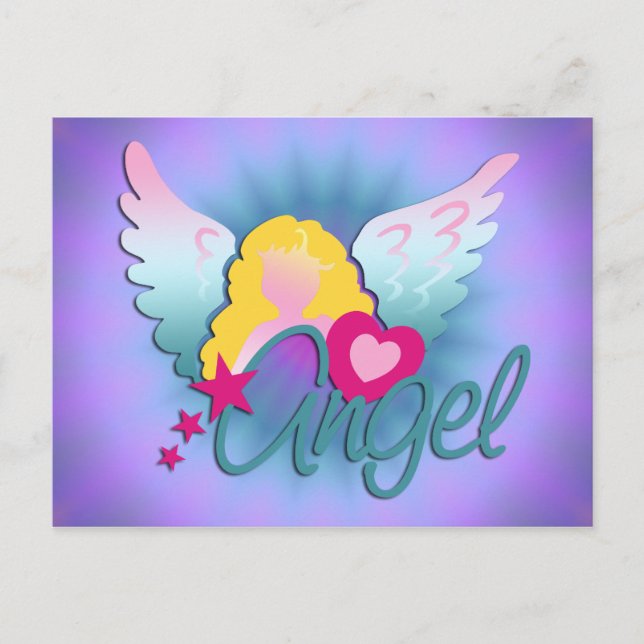 Cartão Postal Angels Love (Frente)