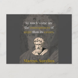 Cartão Postal Anger Hurts You Most: Marcus Aurelius on Restraint