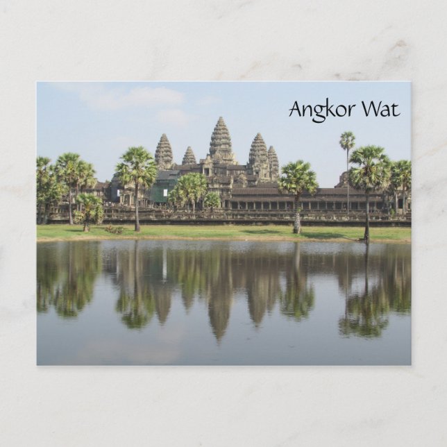 Cartão Postal angkor que se refletiu (Frente)