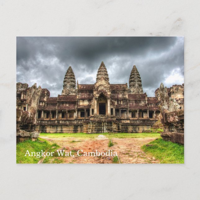 Cartão Postal Angkor Wat Camboja (Frente)