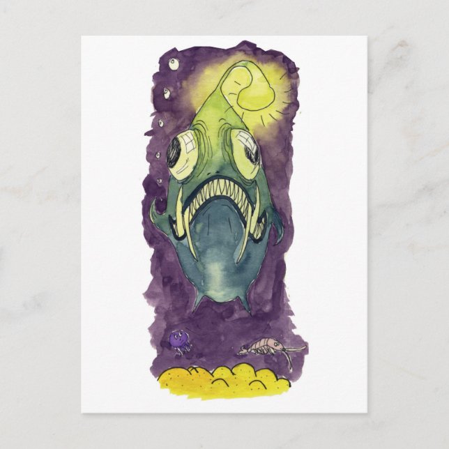 Cartão Postal Angler Fish (Frente)