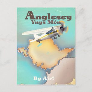 Cartão Postal Anglesea, cartaz de viagem estilo vintage