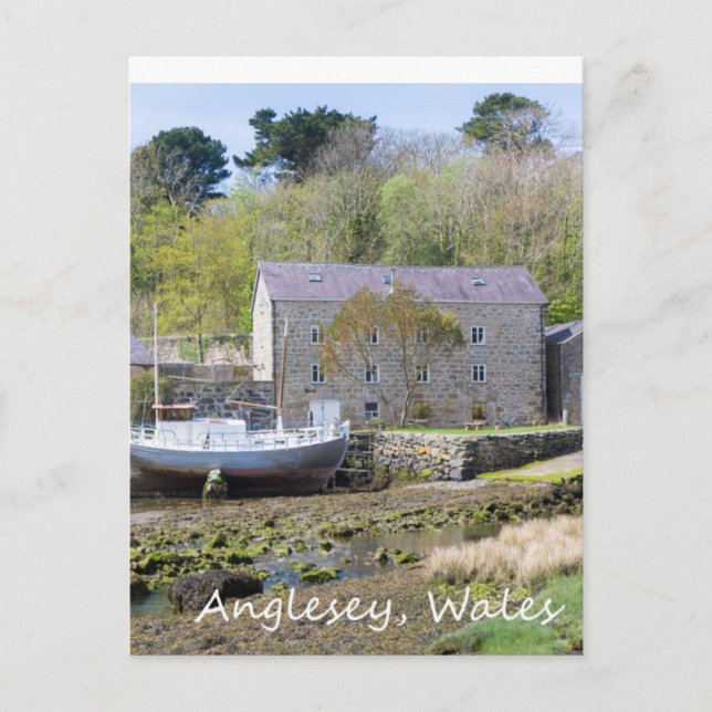 Cartão Postal Anglesey, País de Gales (Frente)
