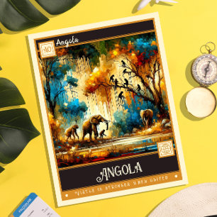 Cartão Postal Angola   Vintage Painting